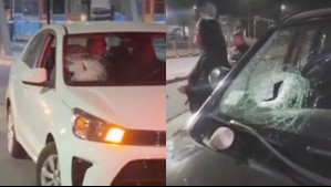 Autopista responde a denuncias de vehículos apedreados en Acceso Sur: Videos muestran cómo quedaron los autos