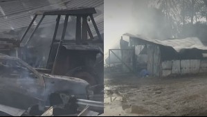 Ataque incendiario en La Araucanía deja tres viviendas destruidas