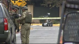 Operativo por paquete sospechoso frente a Fundación Paz Ciudadana