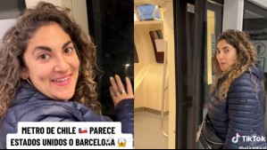 'Parece Estados Unidos o Barcelona': Turista argentina quedó sorprendida con el Metro de Santiago