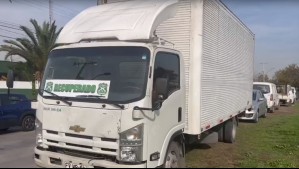 Carabinero de franco logra recuperar camión con productos de línea blanca tras robo con violencia en Cerrillos