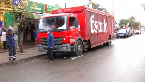Carabinero balea a delincuente que intentaba asaltar a camión repartidor