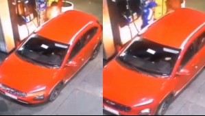 Detienen a hombre que intentó prender fuego a auto que cargaba bencina en servicentro de Los Andes