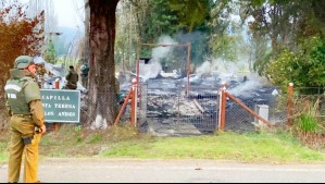 Capilla fue completamente destruida en nuevo ataque incendiario en La Araucanía