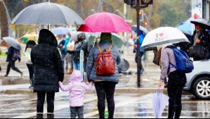 Dirección Meteorológica emite aviso por precipitaciones en siete regiones para los próximos días