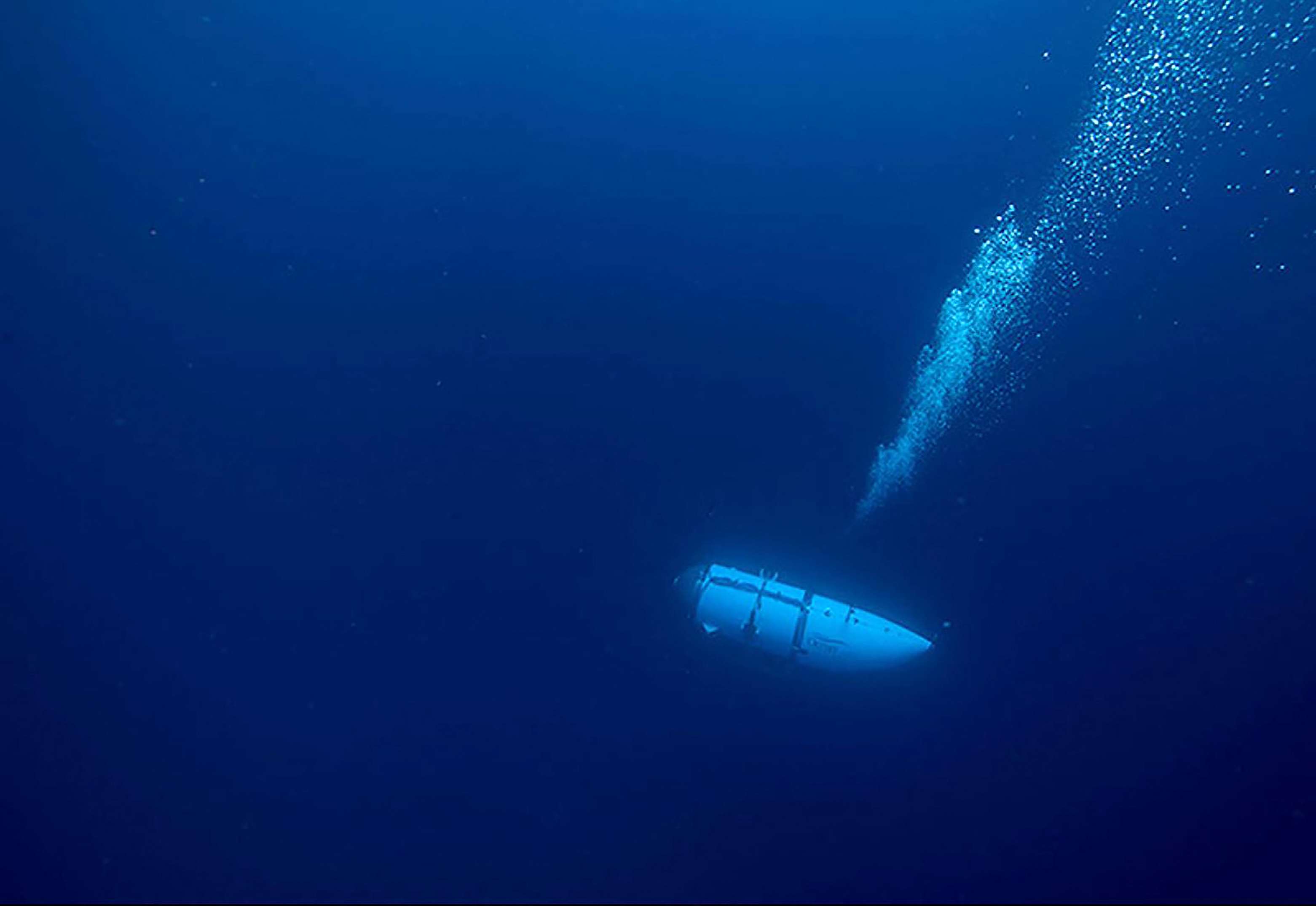 Imagen del submarino, cortesía de OceanGate / AFP