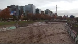 Imágenes del Río Mapocho este jueves 23 de junio