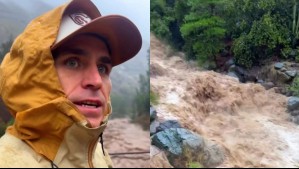 'Es muy peligroso venir': Pangal Andrade actualiza sobre los estragos que ha causado la lluvia en el Cajón del Maipo