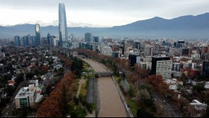La vista aérea de Santiago después de las intensas lluvias que azotaron a la capital