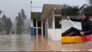 Hospital quedó completamente inundado: Los impresionantes registros tras el desbordamiento del río Mataquito en Licantén