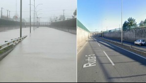 Sistema frontal: El antes y después de la Ruta 5 Sur tras las lluvias en la región de Ñuble
