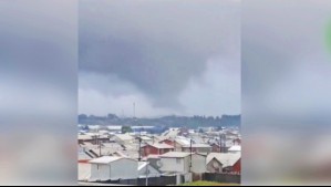 Captan nube embudo que provocó daños en algunas casas de Puerto Montt