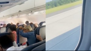 Video muestra cómo vivieron los pasajeros el aterrizaje de emergencia de un avión en Estados Unidos