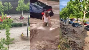 Videos muestran las graves inundaciones provocadas por tormenta de lluvia y granizo en región de España