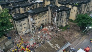 Suben a 14 los muertos en derrumbe de edificio en Brasil tras hallar el cuerpo de una mujer y dos niños