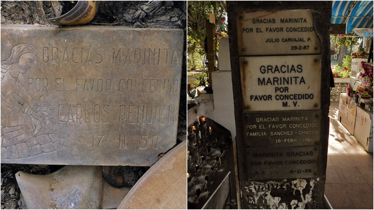 Agradecimientos a Marinita de sus fieles devotos (Urbatorium)