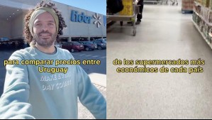 'Y yo pensaba que Chile era caro': Tiktoker compara precios de supermercado chileno con Uruguay y Argentina