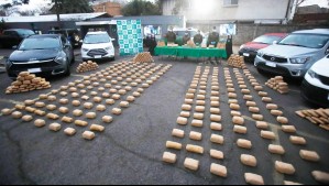 Control vehicular provoca operativo que desbarató a 5 bandas que buscaban distribuir droga en Santiago y Concepción