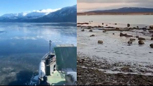 Videos muestran congelamiento del mar en fiordos del sur de Chile: Alejandro Sepúlveda explica el fenómeno