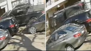 Video muestra insólito accidente en Concepción: Camioneta sin conductor chocó a varios vehículos para luego volcar