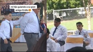 'Estoy llorando de verdad': Niño guía a su amigo ciego durante su ceremonia de graduación en México