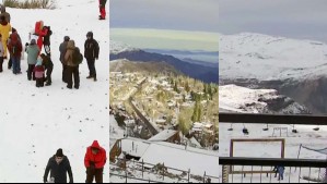 Nieve deja hermosas postales en la Cordillera de la Región Metropolitana tras paso de sistema frontal