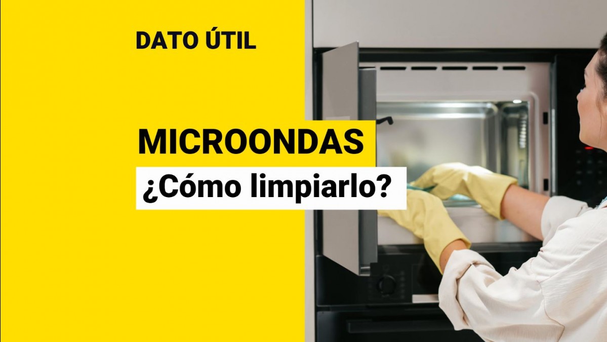 Limpieza del microondas, garantía de alimentos seguros