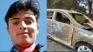 Joven salió a juntarse con su polola y no volvió: Su auto apareció quemado en Viña del Mar