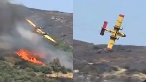 Avión se estrelló mientras combatía incendios forestales en Grecia: Hay dos tripulantes desaparecidos