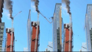 Video muestra impactante momento en que se desploma grúa de edificio en Nueva York