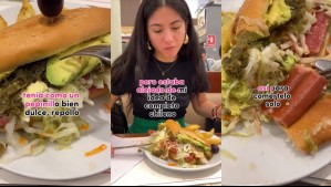Tiktoker peruana se hace viral por mostrar un 'completo a la chilena' en un restaurante de Lima