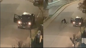 Detienen a tres sujetos tras portonazo frustrado en Las Condes: Víctima forcejeó con delincuentes y evitó robo del auto