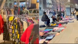 Desde cocinerías hasta percheros con ropa: Vecinos de Barrio Lastarria denuncian comercio ambulante 'desatado'