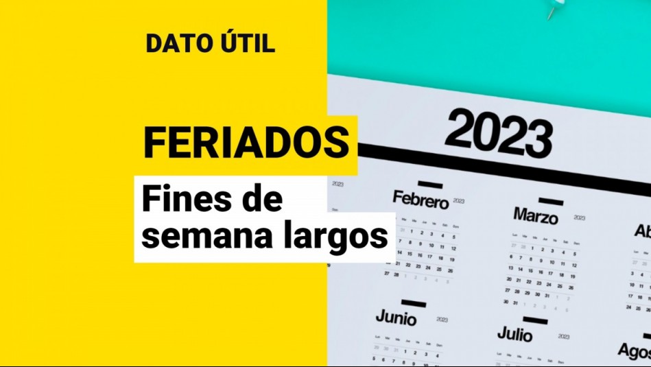 Feriados 2023 ¿Cuáles son los fines