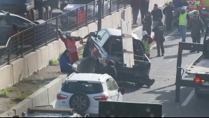 Accidente en Ruta 5: Cuatro vehículos chocan y generan alta congestión a la altura de Carlos Valdovinos