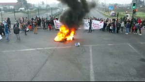 Protestas interrumpen tránsito en varios sectores de Américo Vespucio: Revisa los desvíos