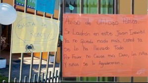 'Sr. ladrón, en este jardín infantil no queda nada más': El mensaje de educadoras por seguidilla de robos en San Antonio