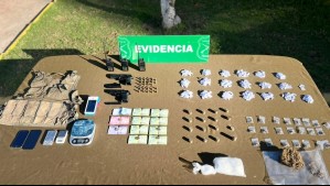 Detienen a tres personas por Ley de Armas y tráfico de drogas en La Pintana