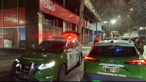 Intento de robo a oficina de Codelco en el centro de Santiago: Guardias logran captura de solitario asaltante