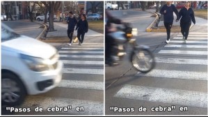 Tiktoker se hace viral al comparar pasos de cebra en Chile y Argentina: 'Nos costó un montón cruzar las calles'