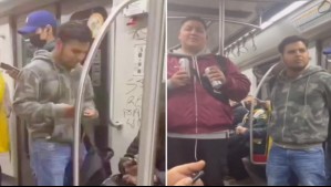'¿Por qué no te vas a rayar el poto mejor?': Mujer encara a hombres que rayaban el Metro mientras bebían cerveza