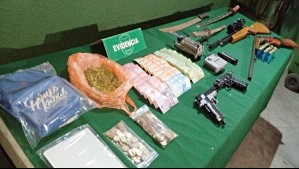 Menor de edad disparó a vehículo de Carabineros en Recoleta: Fue detenido con drogas, armas y un dron en su poder