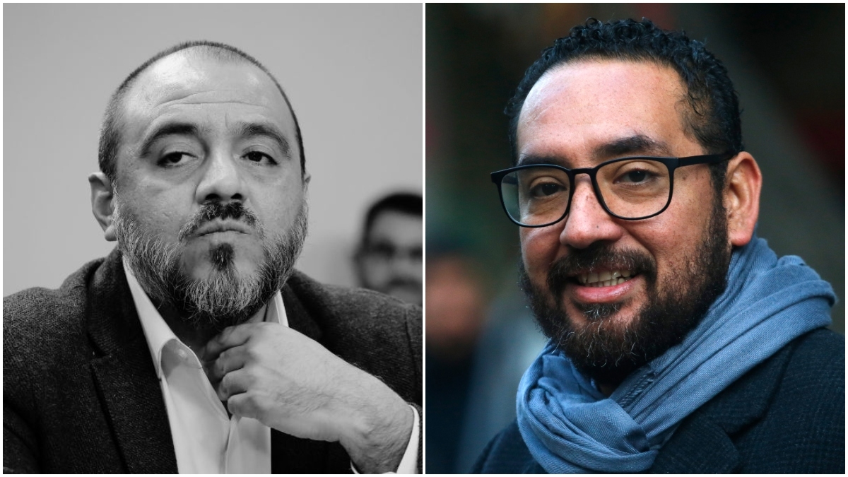 A la izquierda: Marco Antonio Ávila; a la derecha, el nuevo ministro de Educación: Nicolás Cataldo.