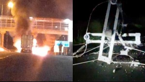 Ataques incendiarios simultáneos en Collipulli dejan a dos minibús y a un camión quemados