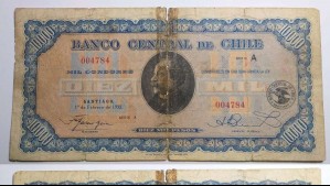 Se puede vender en más de $7 millones: Este es el billete más caro de Chile y que se podía cambiar por oro