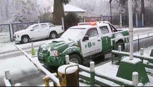 Así se encuentra el Cajón del Maipo tras intensas nevadas en medio del sistema frontal que azota a la zona centro-sur