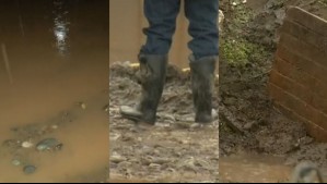 Sistema frontal: Viviendas son afectadas por barro y agua en Talagante
