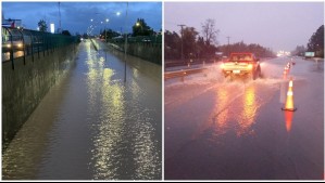 Ruta 5 Sur: Así está la carretera ante las intensas lluvias del sistema frontal