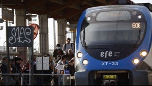 EFE anuncia suspensión del servicio Rancagua-Estación Central por sistema frontal