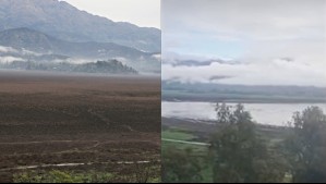 Reapareció luego de cinco años de sequía: El antes y después de la laguna de Aculeo tras las lluvias
